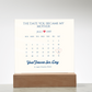 The Date You Became My Mother Acrylic Square Plaque